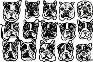 An american bully tattoo idea