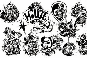 House burning tattoo idea