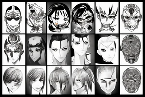 Manga cyborg tattoo idea