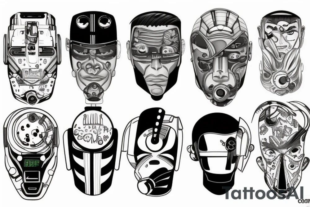 cyborg tattoo idea