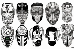 cyborg tattoo idea