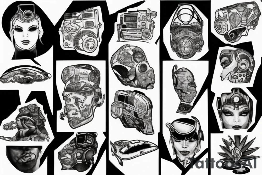 cyborg tattoo idea