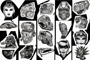 cyborg tattoo idea