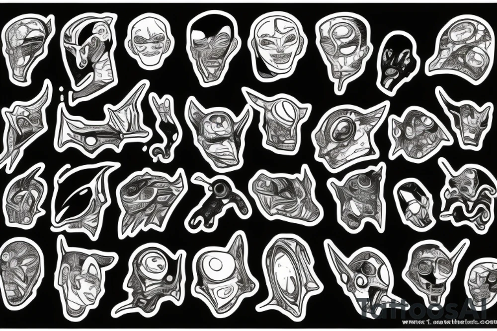 cyborg alien tattoo idea
