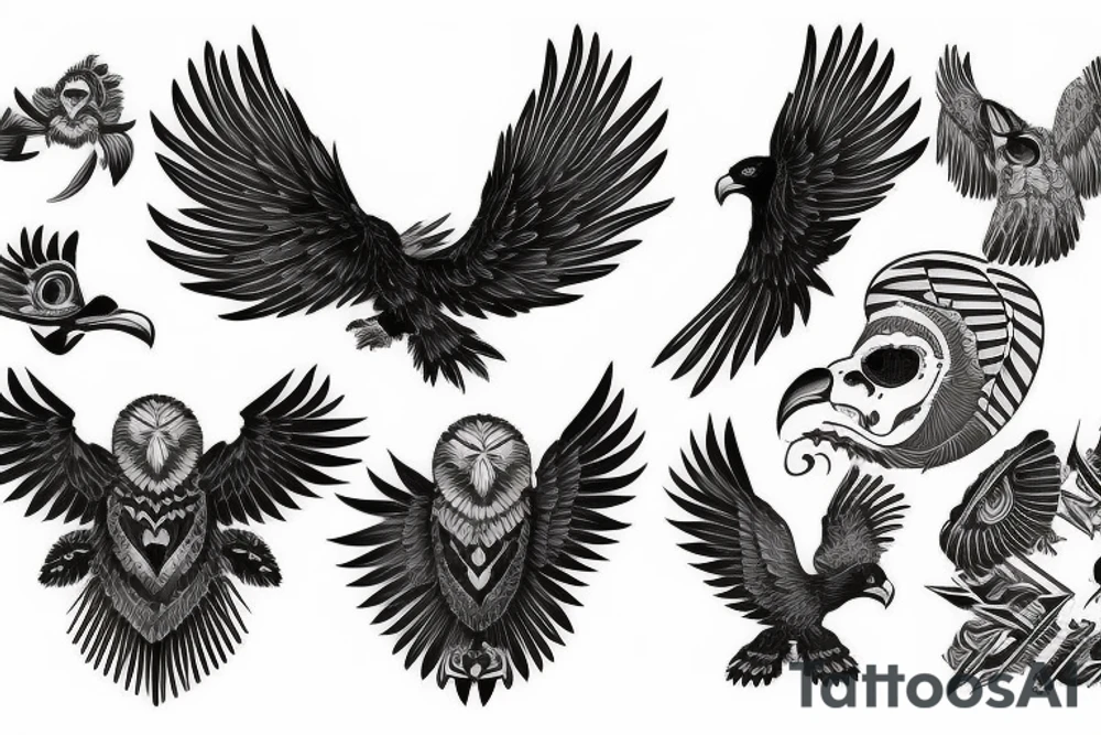 Grandpa eagle tattoo idea
