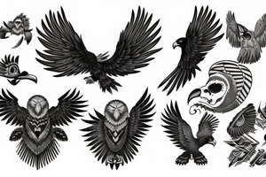 Grandpa eagle tattoo idea
