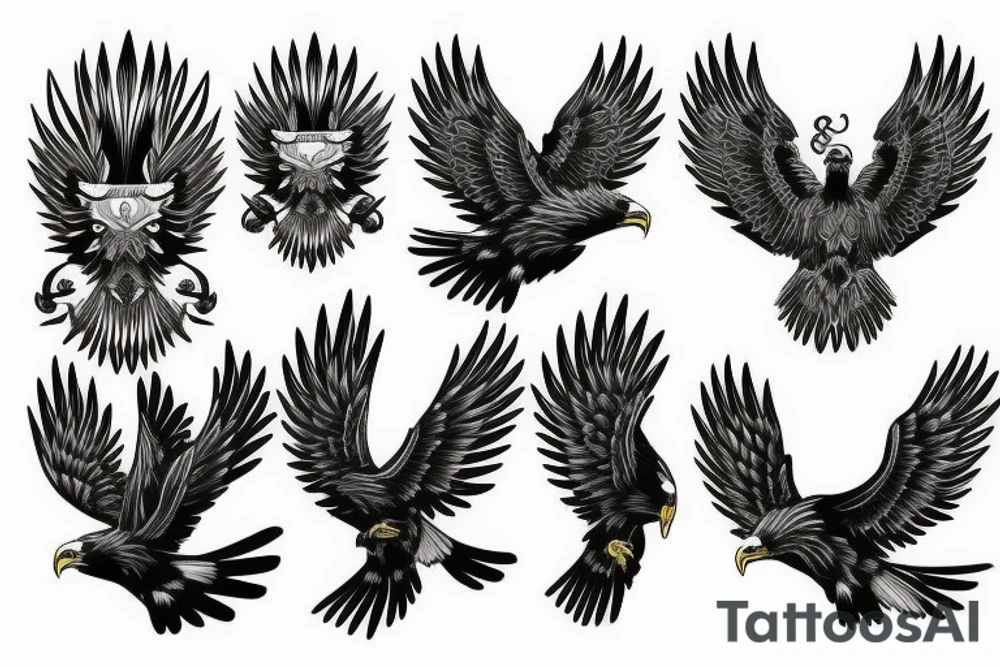 Grandpa eagle tattoo idea