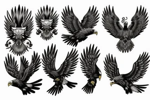 Grandpa eagle tattoo idea