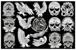 Grandpa eagle tattoo idea