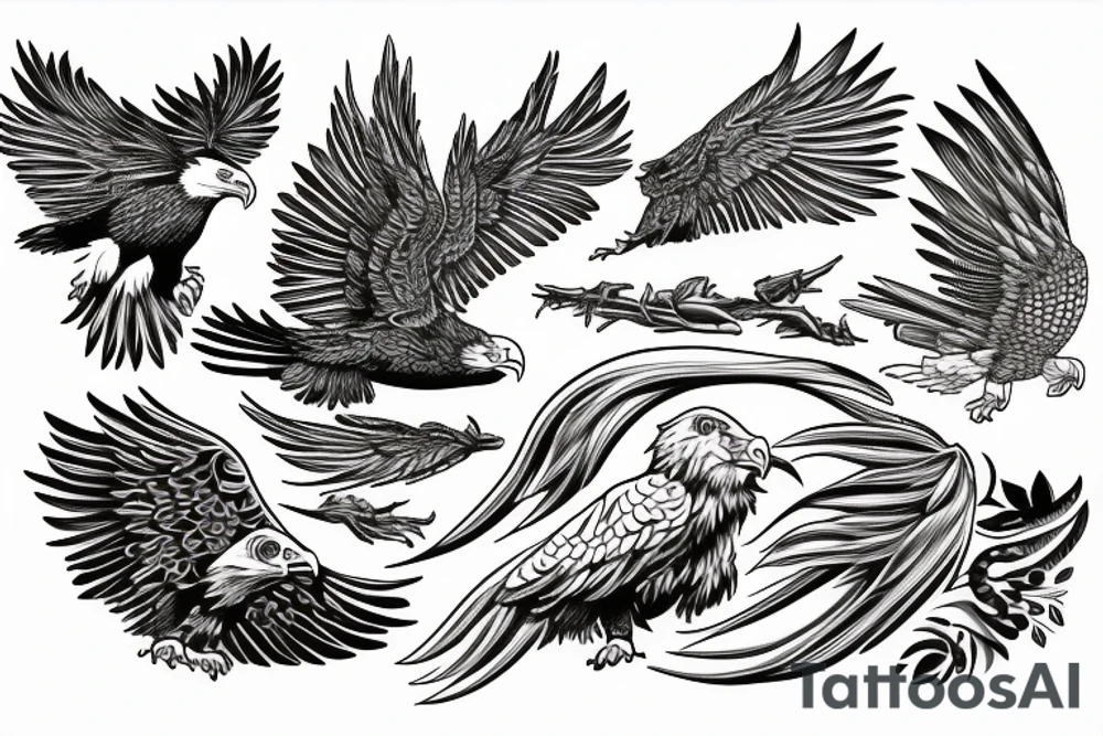 Eagle b tattoo idea