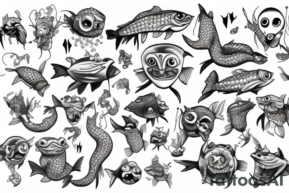 Fishman tattoo idea