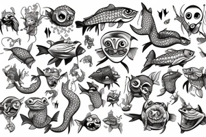 Fishman tattoo idea