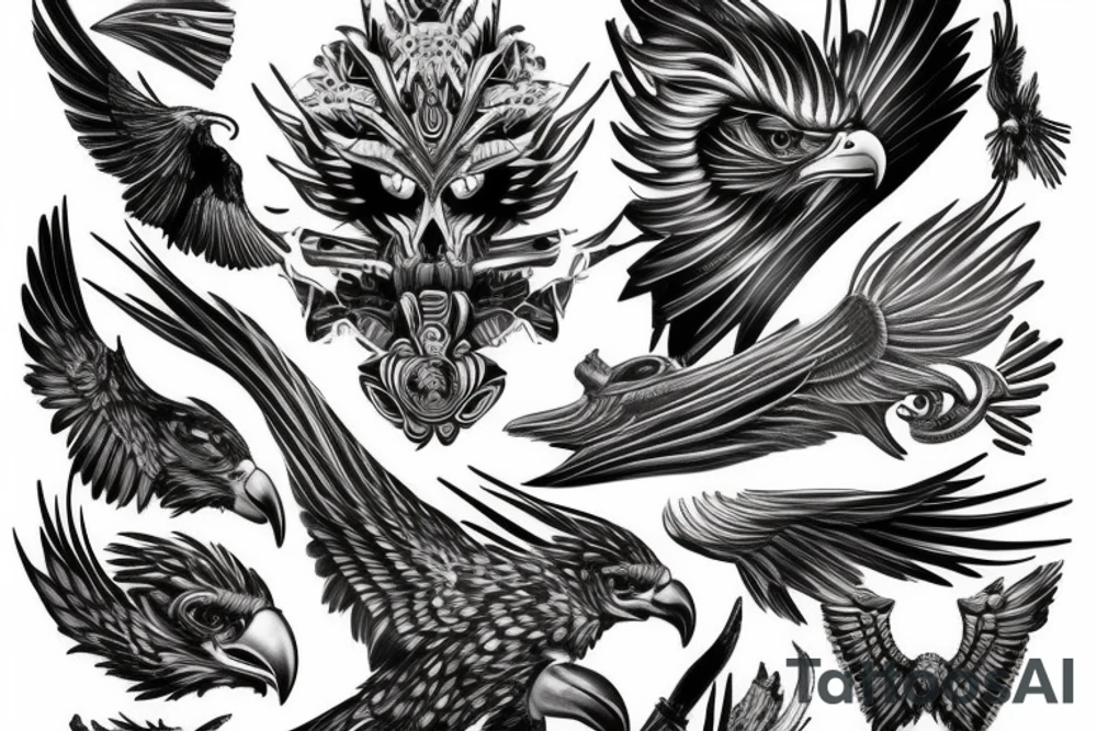 Eagle b tattoo idea