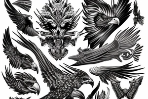 Eagle b tattoo idea