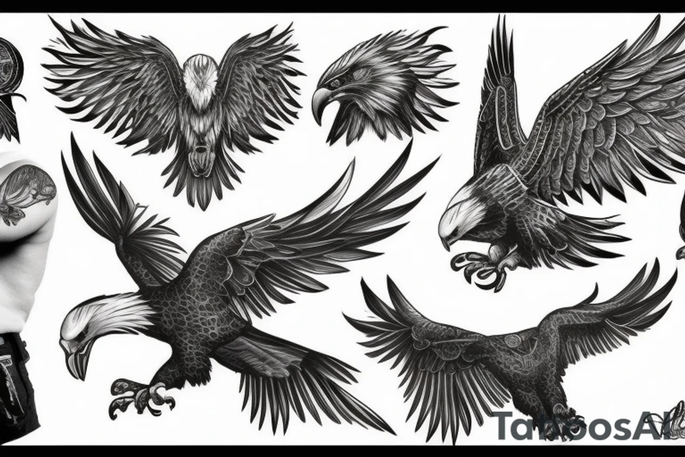 Eagle b tattoo idea