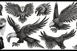Eagle b tattoo idea