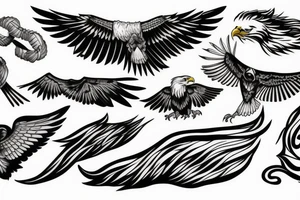 Eagle b tattoo idea