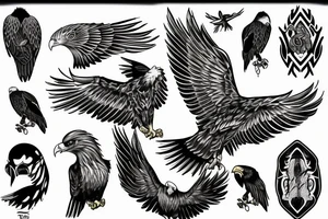 Eagle b tattoo idea
