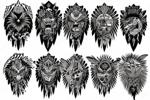 Eagle Art tattoo idea