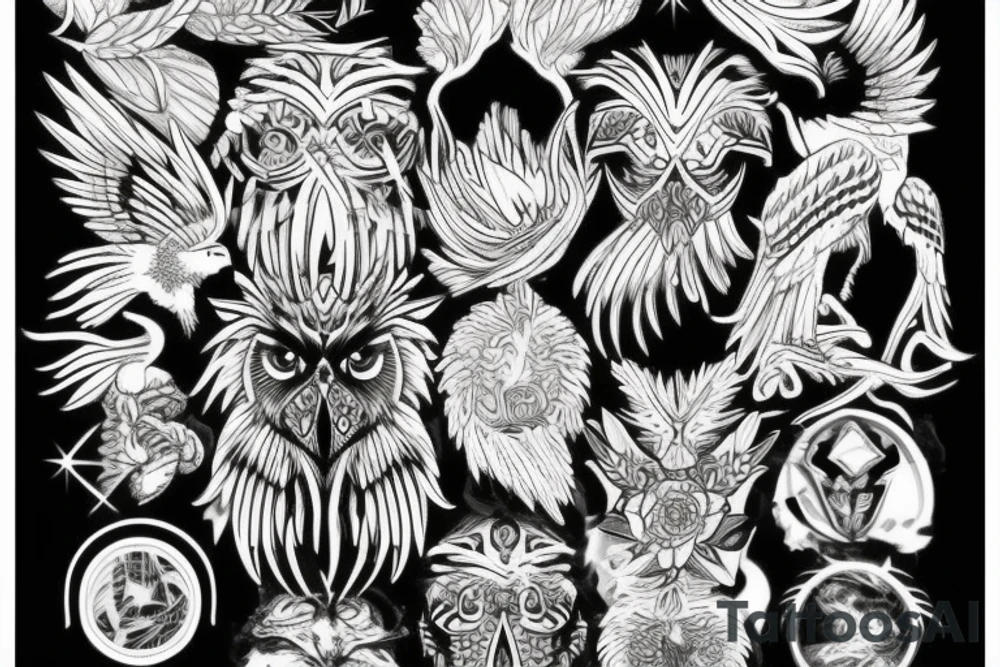 Eagle Art tattoo idea