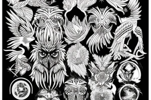 Eagle Art tattoo idea