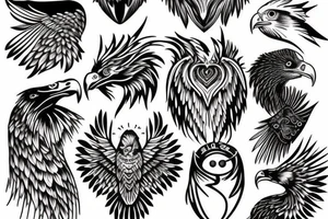 Eagle Art tattoo idea
