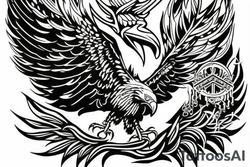 Eagle Art tattoo idea