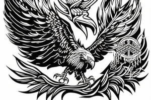 Eagle Art tattoo idea