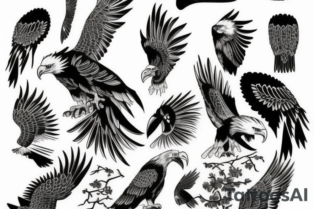 Eagle Art tattoo idea