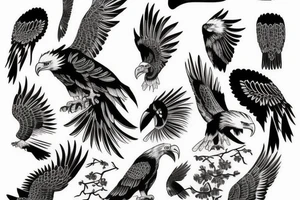 Eagle Art tattoo idea