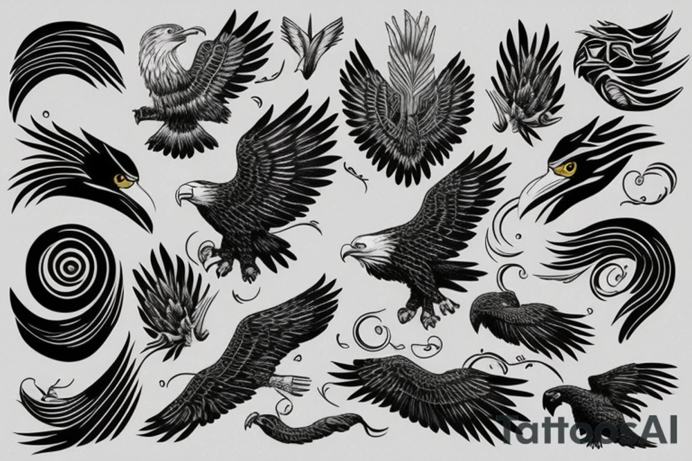 Eagle Art tattoo idea