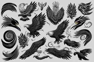 Eagle Art tattoo idea