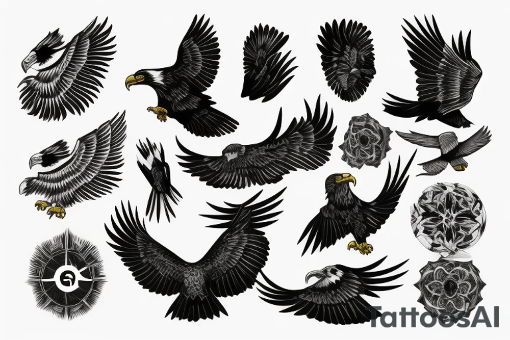 Eagle Art tattoo idea