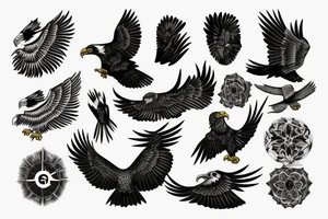 Eagle Art tattoo idea