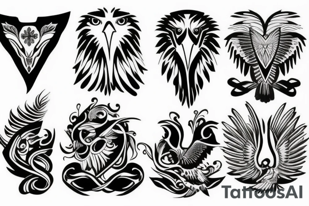 Eagle paint tattoo idea