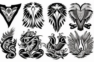 Eagle paint tattoo idea