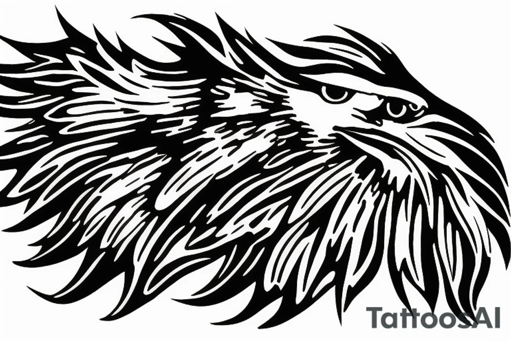 Eagle paint tattoo idea