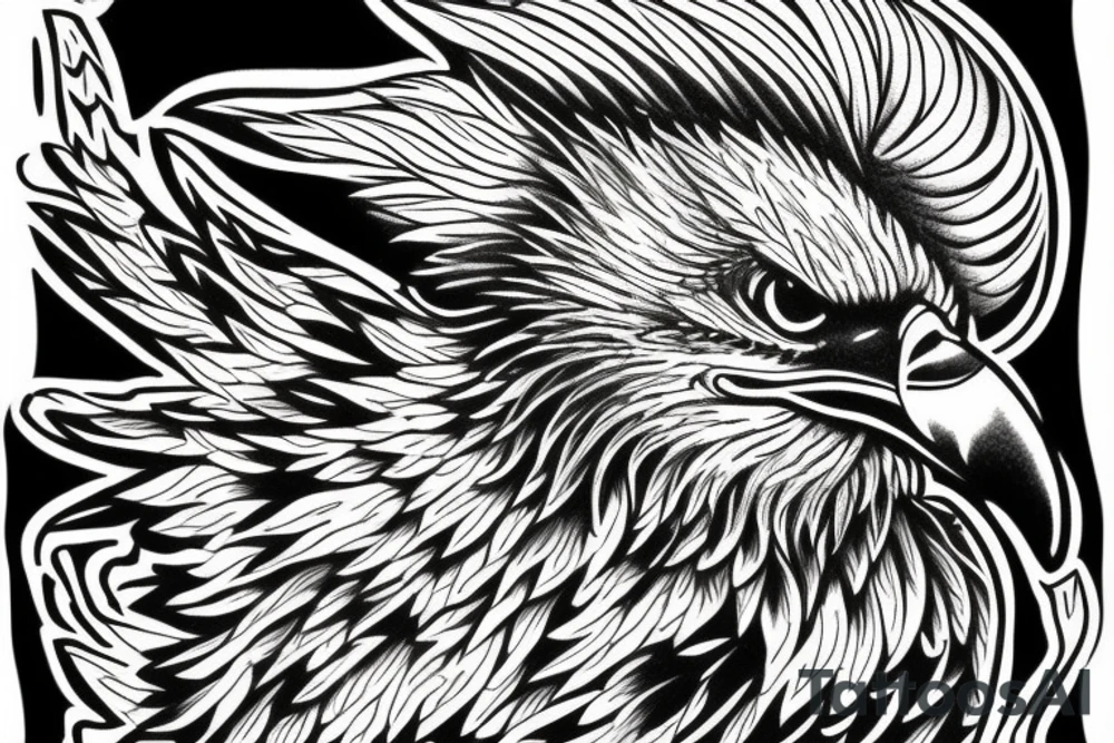 Eagle paint tattoo idea