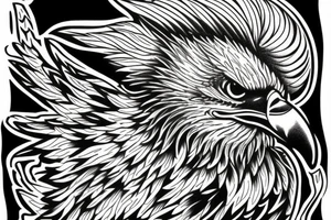 Eagle paint tattoo idea