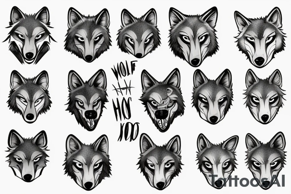 A Wolf tattoo idea