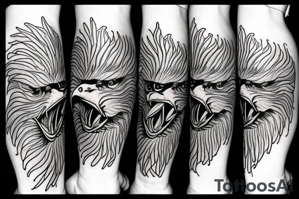 Eagle paint tattoo idea
