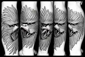 Eagle paint tattoo idea