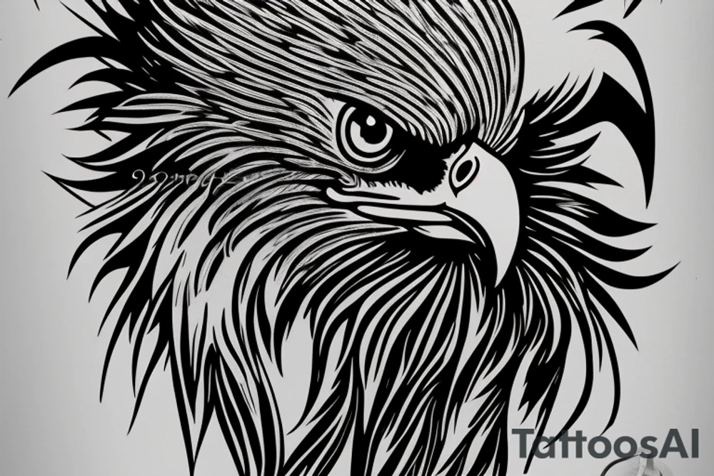 Eagle paint tattoo idea