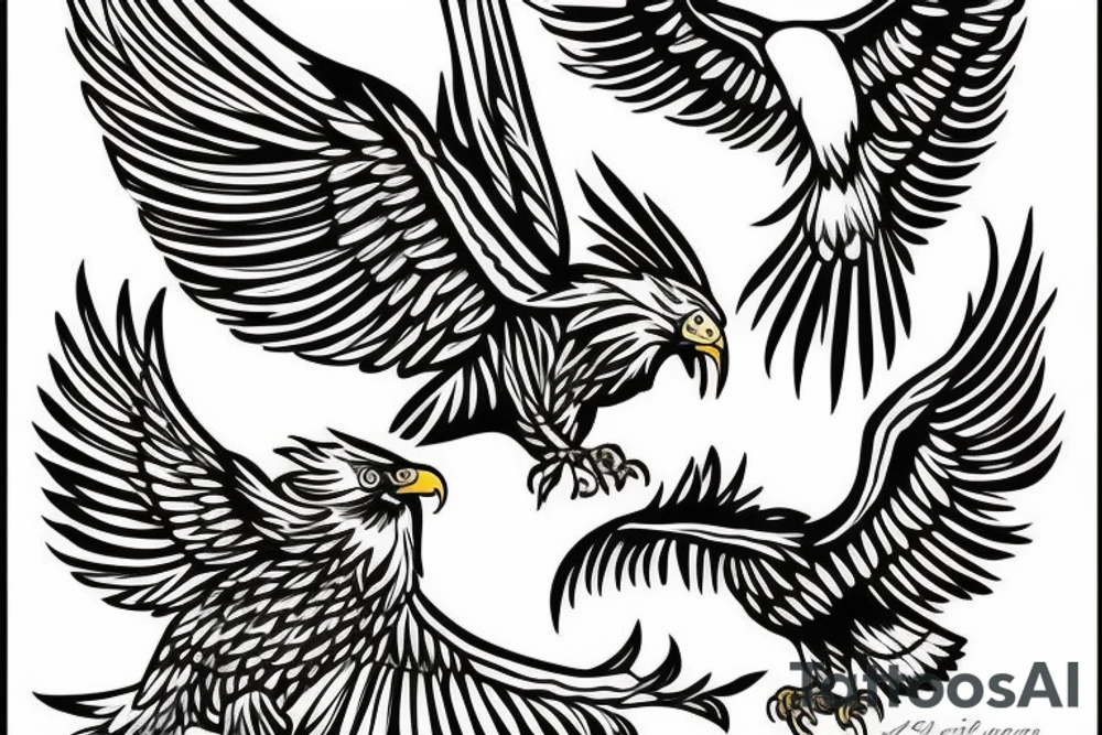 Eagle paint tattoo idea