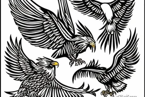 Eagle paint tattoo idea