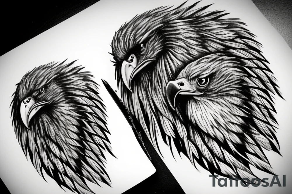 Eagle paint tattoo idea