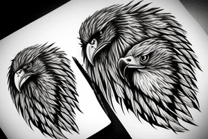 Eagle paint tattoo idea