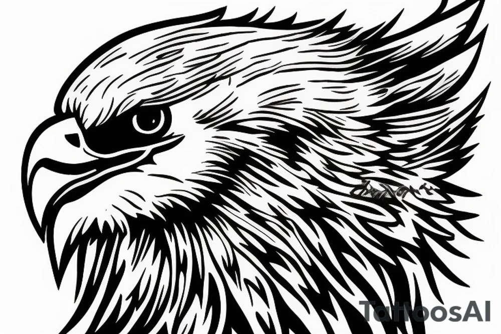 Eagle paint tattoo idea