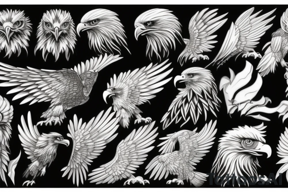 Eagle paint tattoo idea