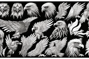 Eagle paint tattoo idea